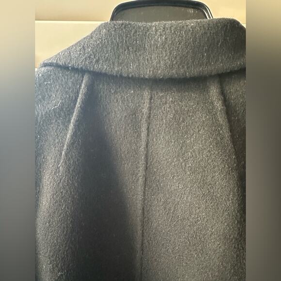 Theory Sileena Women's Coat - Large Black Wool Cashmere Jacket - Picture 11 of 11